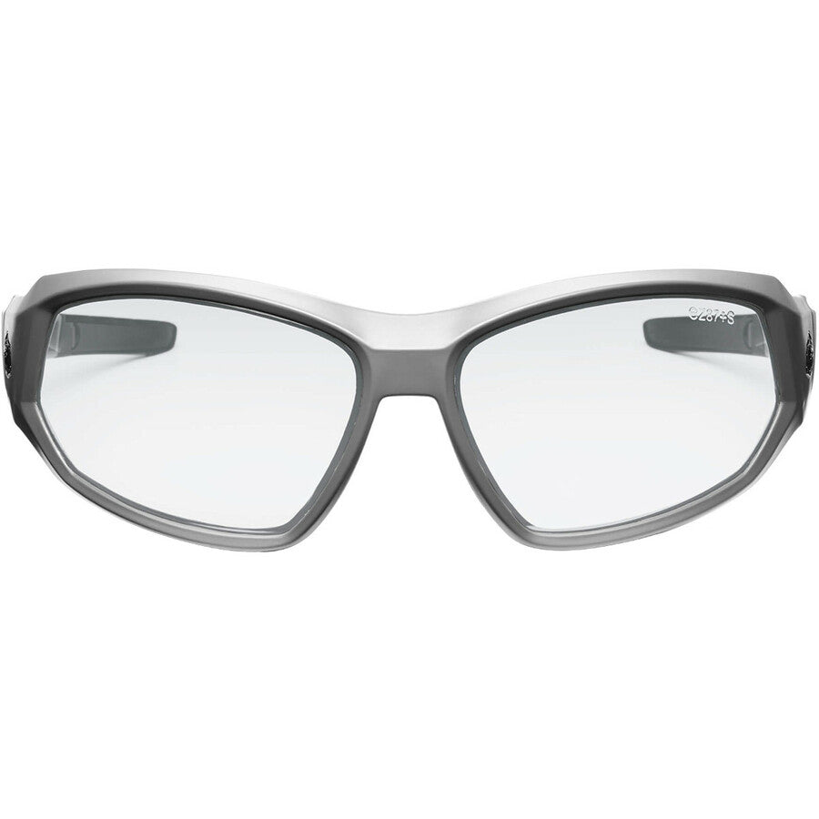 Ergodyne Loki AF Clear Safety Glasses - Matte Gray Frame/Clear Lens
