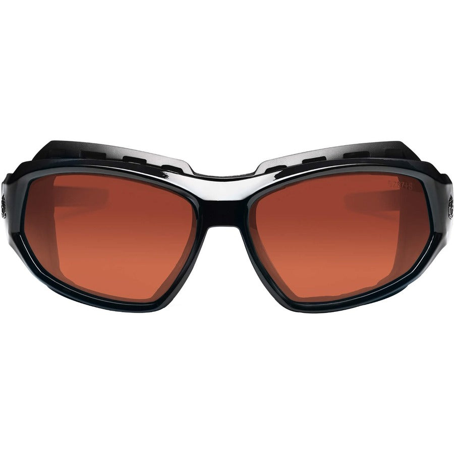 Ergodyne Loki PZ Copper Safety Glasses - Black Frame/Copper Lens