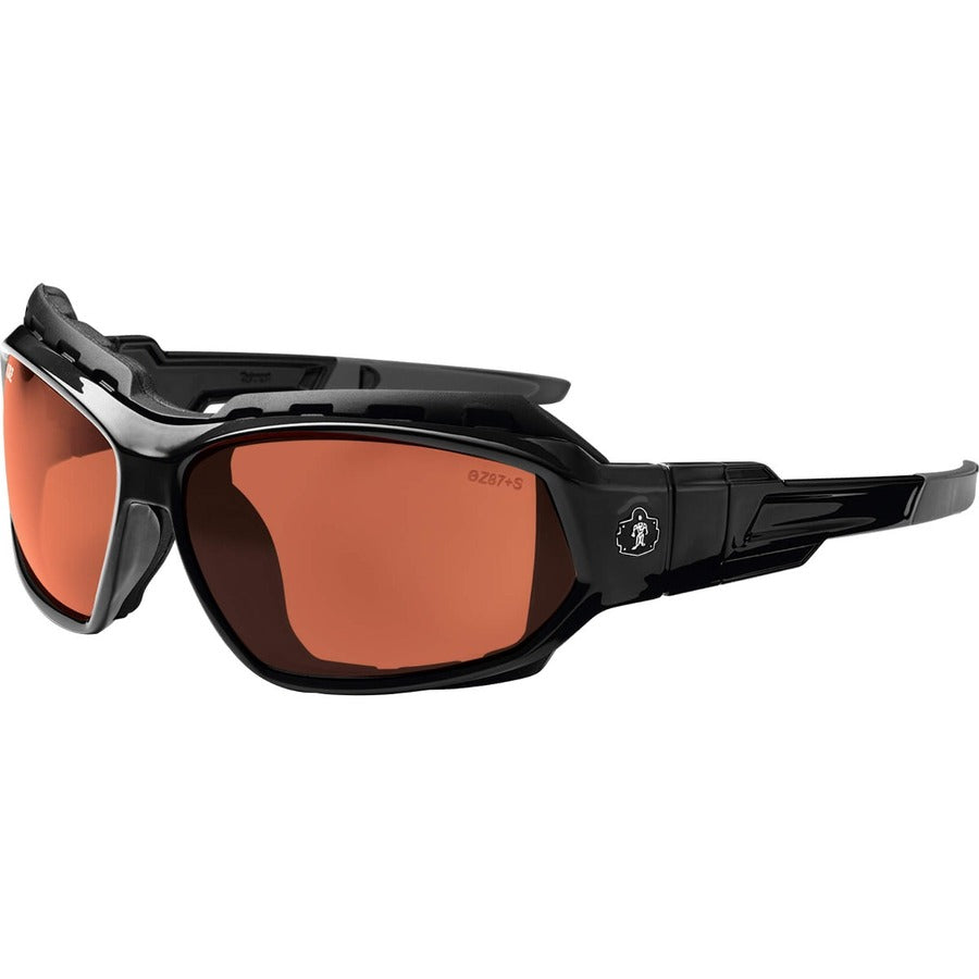 Ergodyne Loki PZ Copper Safety Glasses - Black Frame/Copper Lens