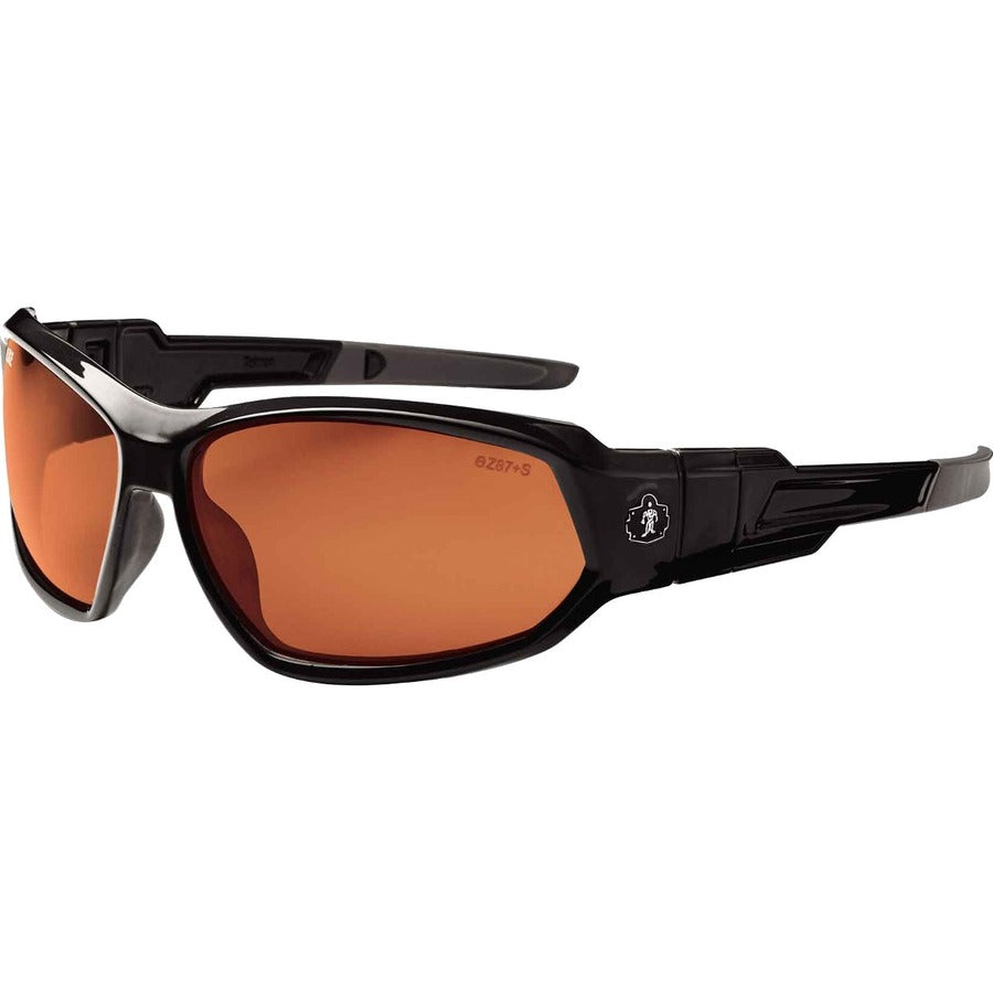 Ergodyne Loki PZ Copper Safety Glasses - Black Frame/Copper Lens