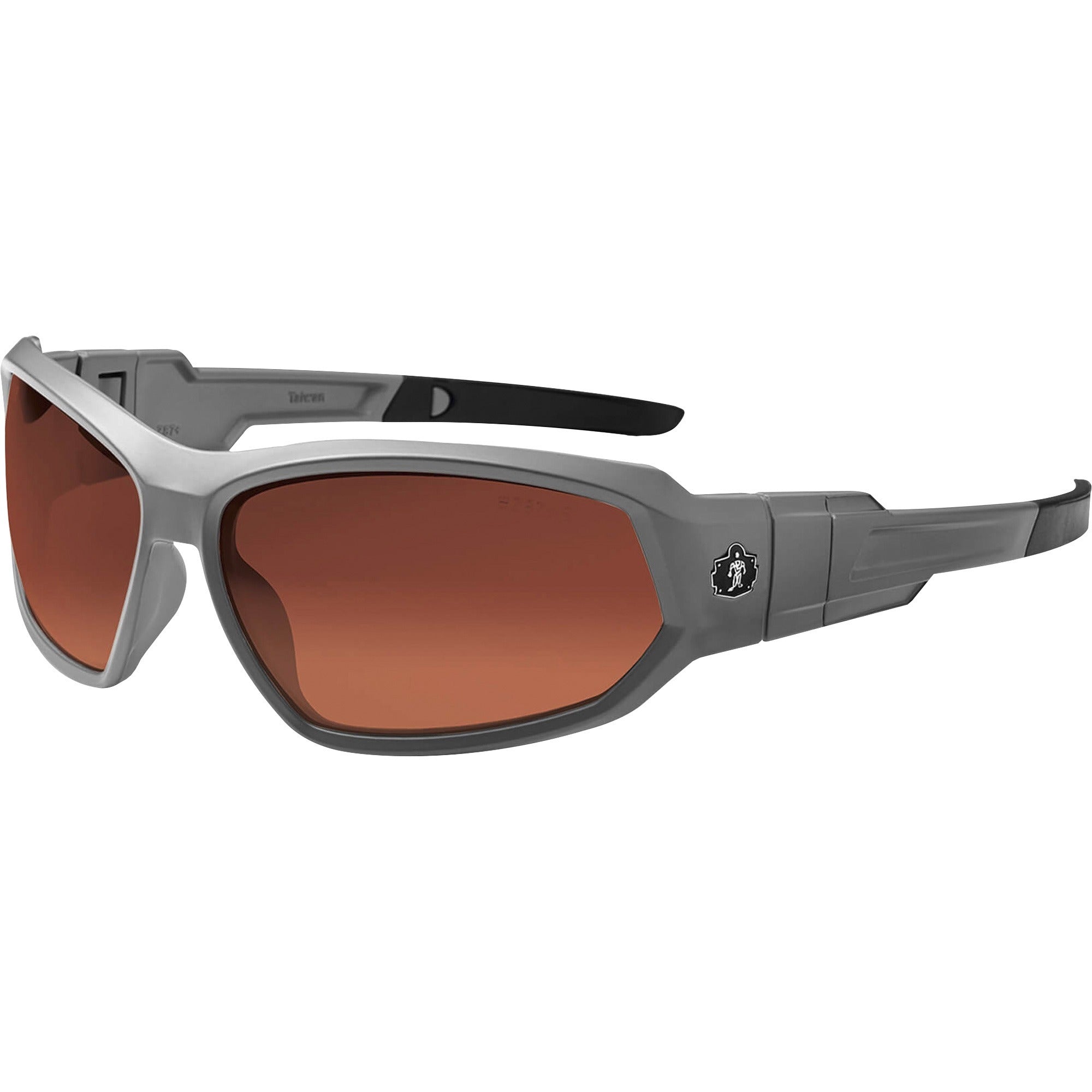 Ergodyne Loki PZ Copper Safety Glasses - Matte Gray Frame/Copper Lens