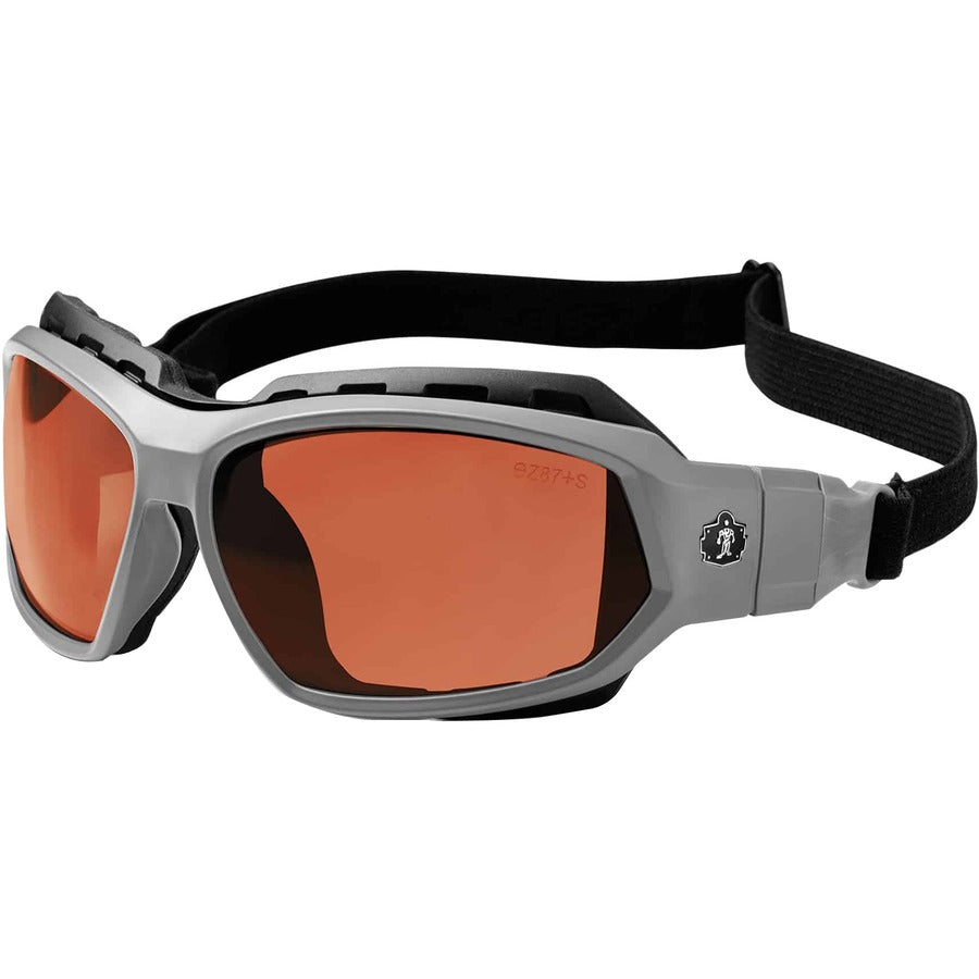 Ergodyne Loki PZ Copper Safety Glasses - Matte Gray Frame/Copper Lens