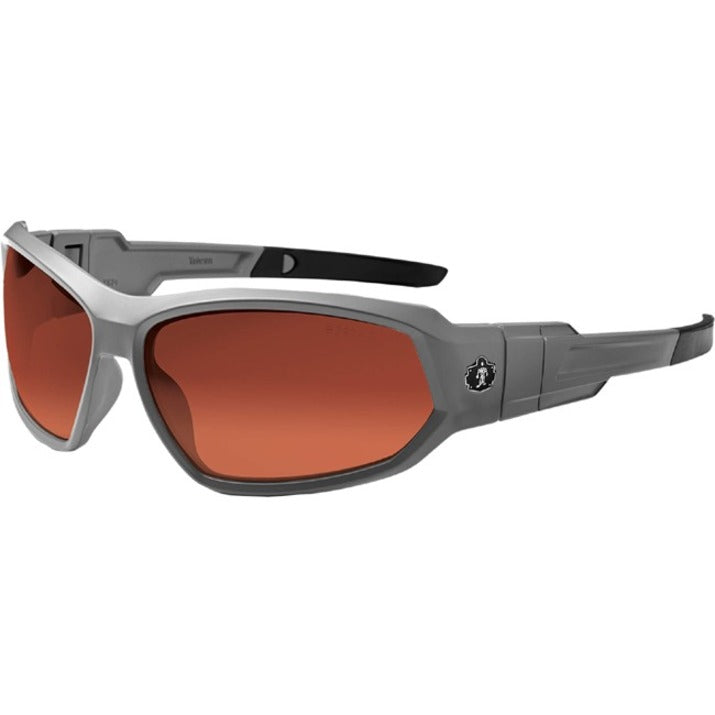 Ergodyne Loki PZ Copper Safety Glasses - Matte Gray Frame/Copper Lens