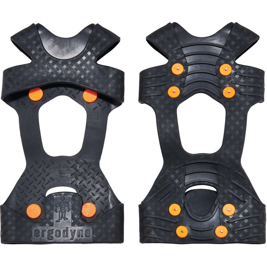 Ergodyne Trex 6300TC Slip-On Ice Cleats, Black, Tungsten Carbide & Rubber, Large, 2 Pairs