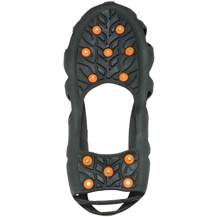 Ergodyne 6304 Step-in Ice Cleats, Black, Carbon Steel & Rubber, Size Small, Fits Men's 5-7, Pack of 2 Pairs
