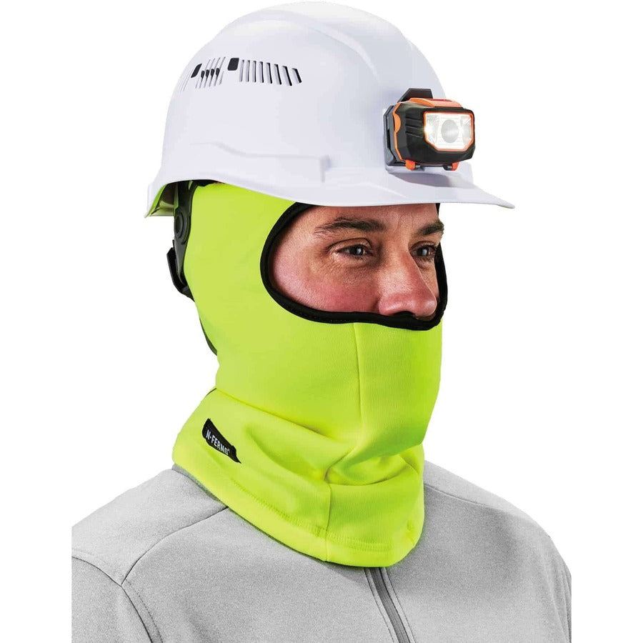 Ergodyne N-Ferno 6821 Balaclava Face Mask - Fleece - Polyester - Lime