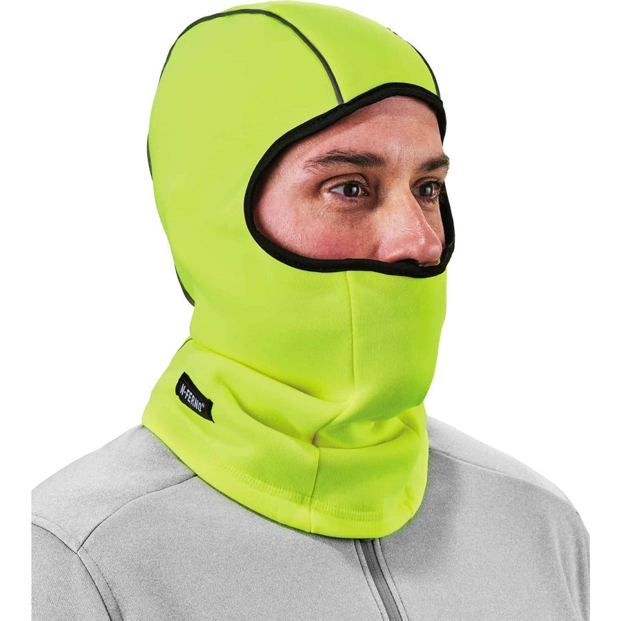Ergodyne N-Ferno 6821 Balaclava Face Mask - Fleece - Polyester - Lime