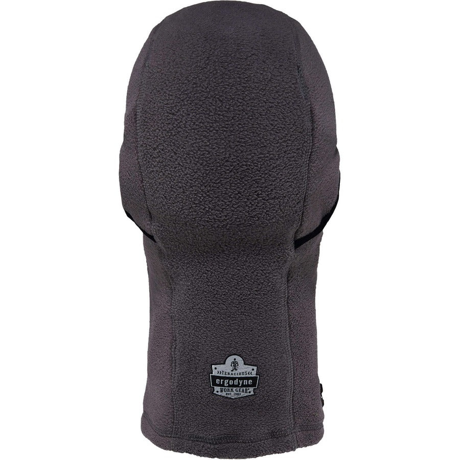 Ergodyne N-Ferno 6823 Balaclava Face Mask - Wind-Proof, Hinged Design - Fabric, Fleece - Gray