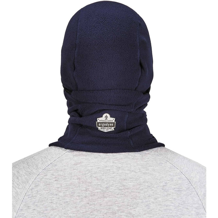 Ergodyne N-Ferno 6823 Balaclava Face Mask - Wind-Proof, Hinged Design - Fabric, Fleece - Navy