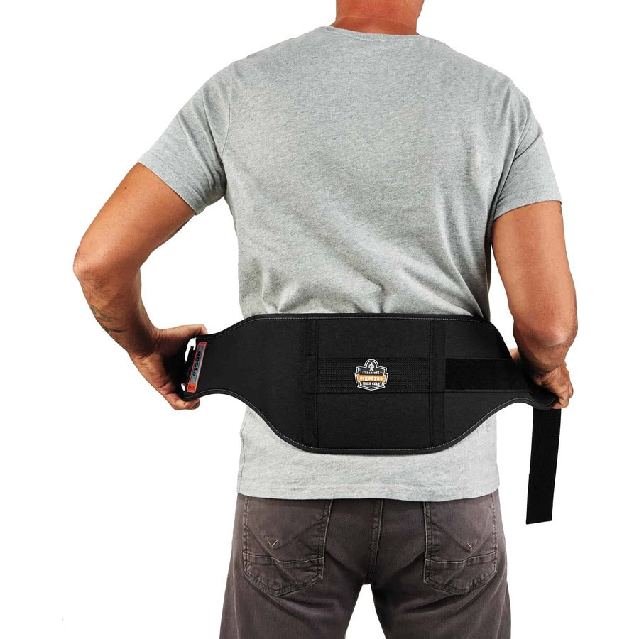Ergodyne ProFlex 1500 Weight Lifters Support Brace - 42" to 46" Waist Size - Black - 900D Nylon - 1 Each