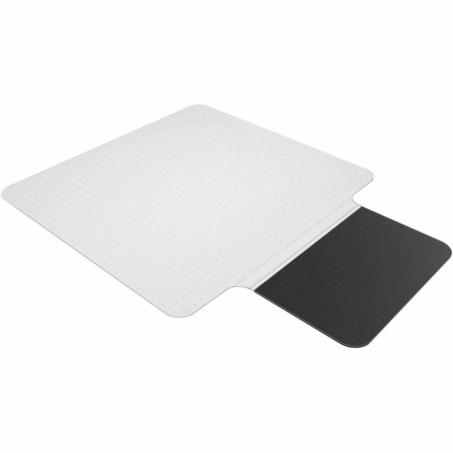 ES ROBBINS Sit or Stand Mat with Lip - Hard Floor36" Width - Lip Size 18" Length x 20" Width - Rectangular - Vinyl, Foam - Clear - 1 Each