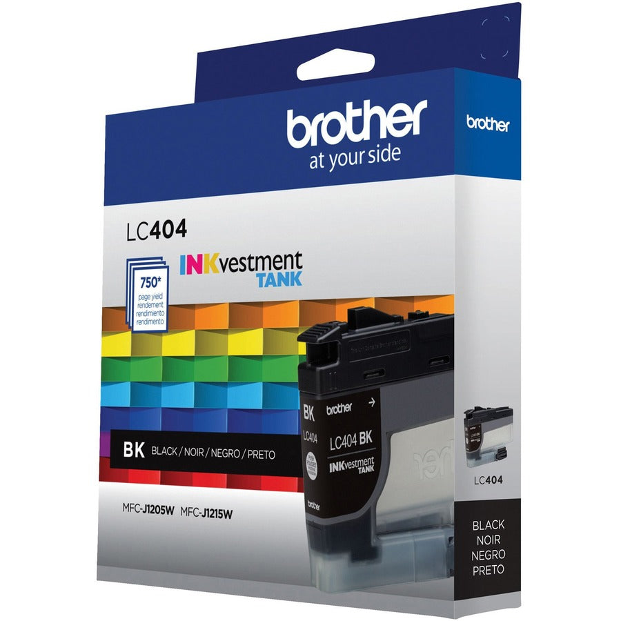 Brother INKvestment LC404BK Original Standard Yield Inkjet Ink Cartridge - Single Pack - Black - 1 Each