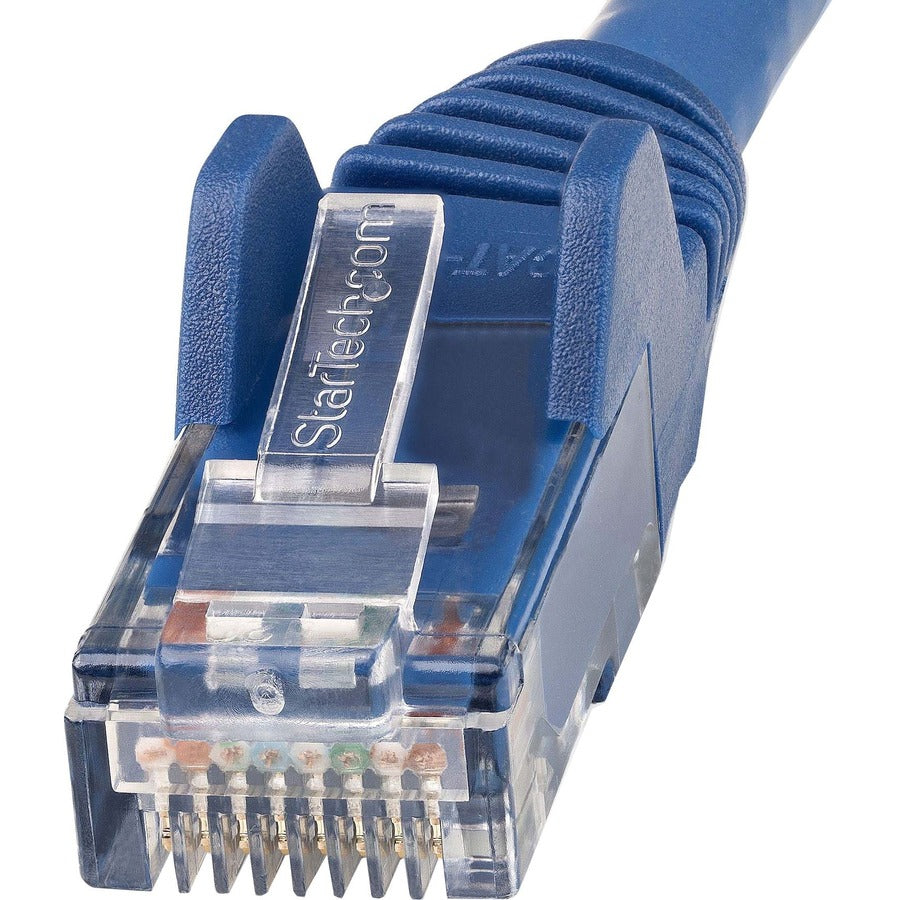 StarTech.com Cat6 Patch Network Cable, 35 ft, RJ-45 Male/Male, 10 Gbit/s, Gold Plated, LSZH, 24 AWG, Blue, Snagless, 1 Each