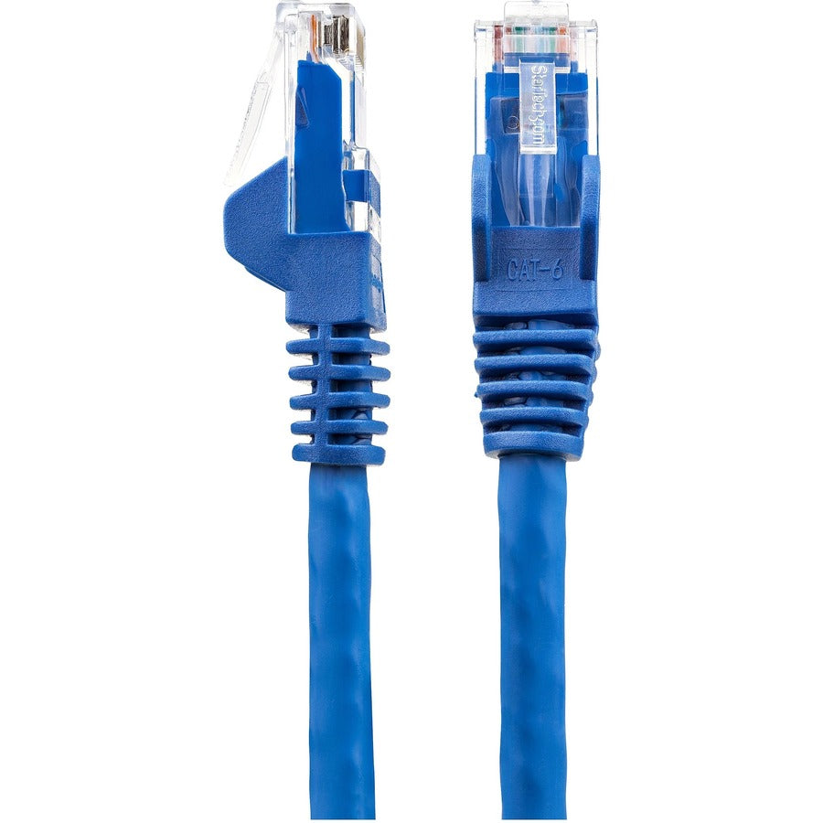 StarTech.com Cat6 Patch Network Cable, 35 ft, RJ-45 Male/Male, 10 Gbit/s, Gold Plated, LSZH, 24 AWG, Blue, Snagless, 1 Each