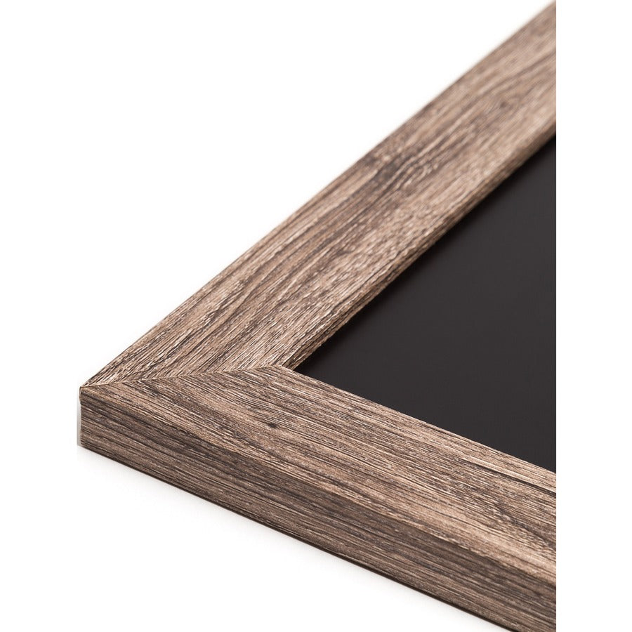 U Brands Magnetic Chalkboard - 18" (1.5 ft) Width x 24" (2 ft) Height - Decor Rustic Frame - Horizontal/Vertical - 1 Each
