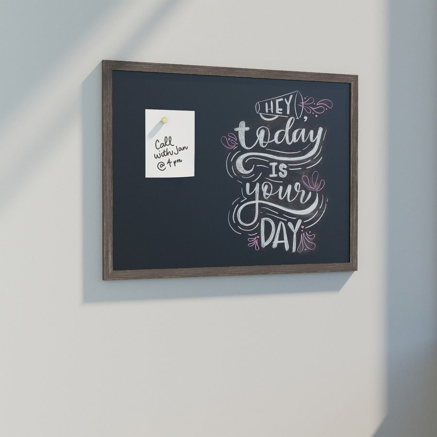 U Brands Magnetic Chalkboard - 18" (1.5 ft) Width x 24" (2 ft) Height - Decor Rustic Frame - Horizontal/Vertical - 1 Each