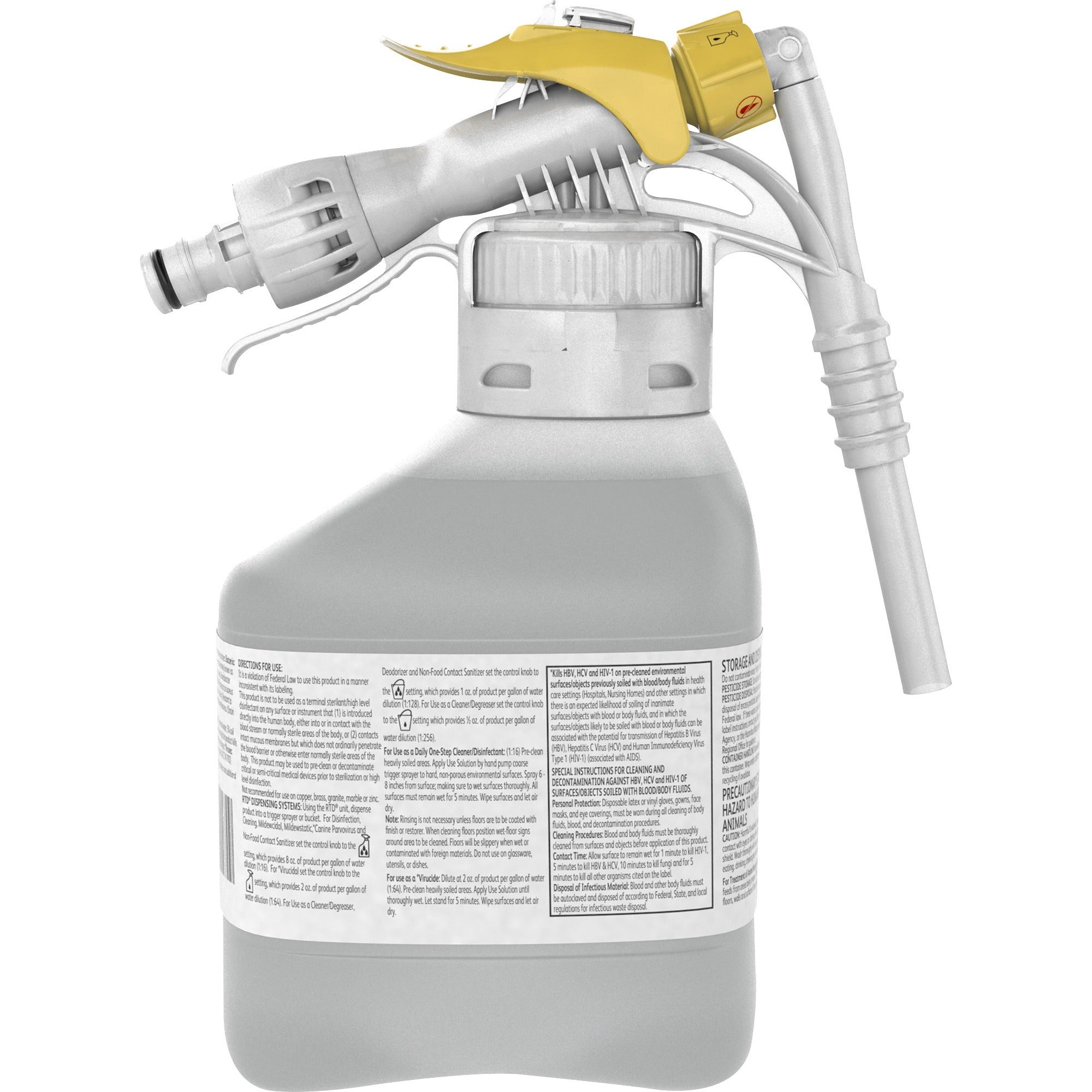 Ready-To-Use/Concentrate - 50.7 fl oz (1.6 quart) - Characteristic Scent - Fast Acting, VOC-free, NPE-free, Virucidal, Bactericide, Fungicide, Fragrance-free - Clear - 2 / Box