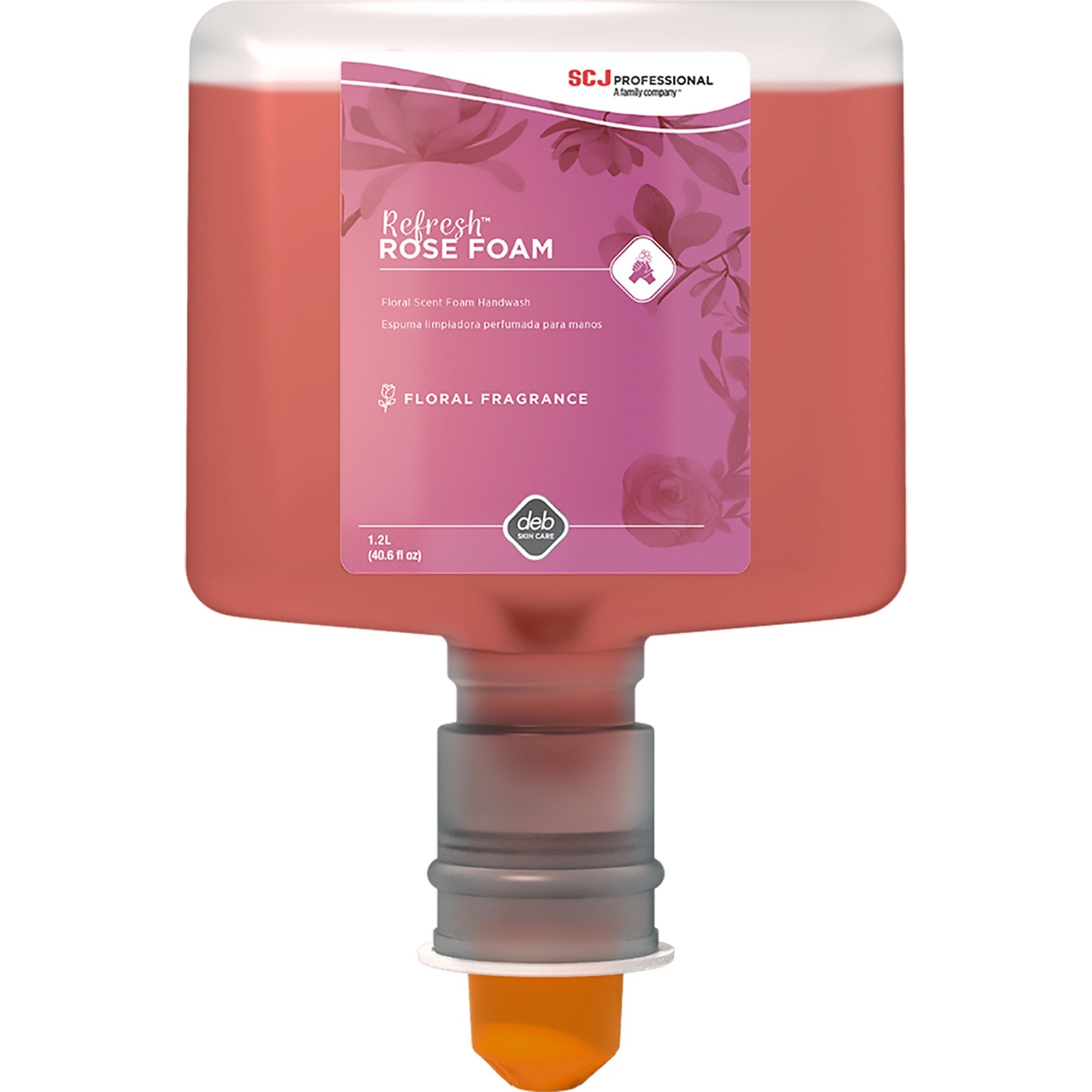 Rose Scent - 1.27 quart - Cartridge Dispenser - Dirt Remover - Skin, Washroom, Hand - Moisturizing - Pink - Anti-irritant - 3 / Carton