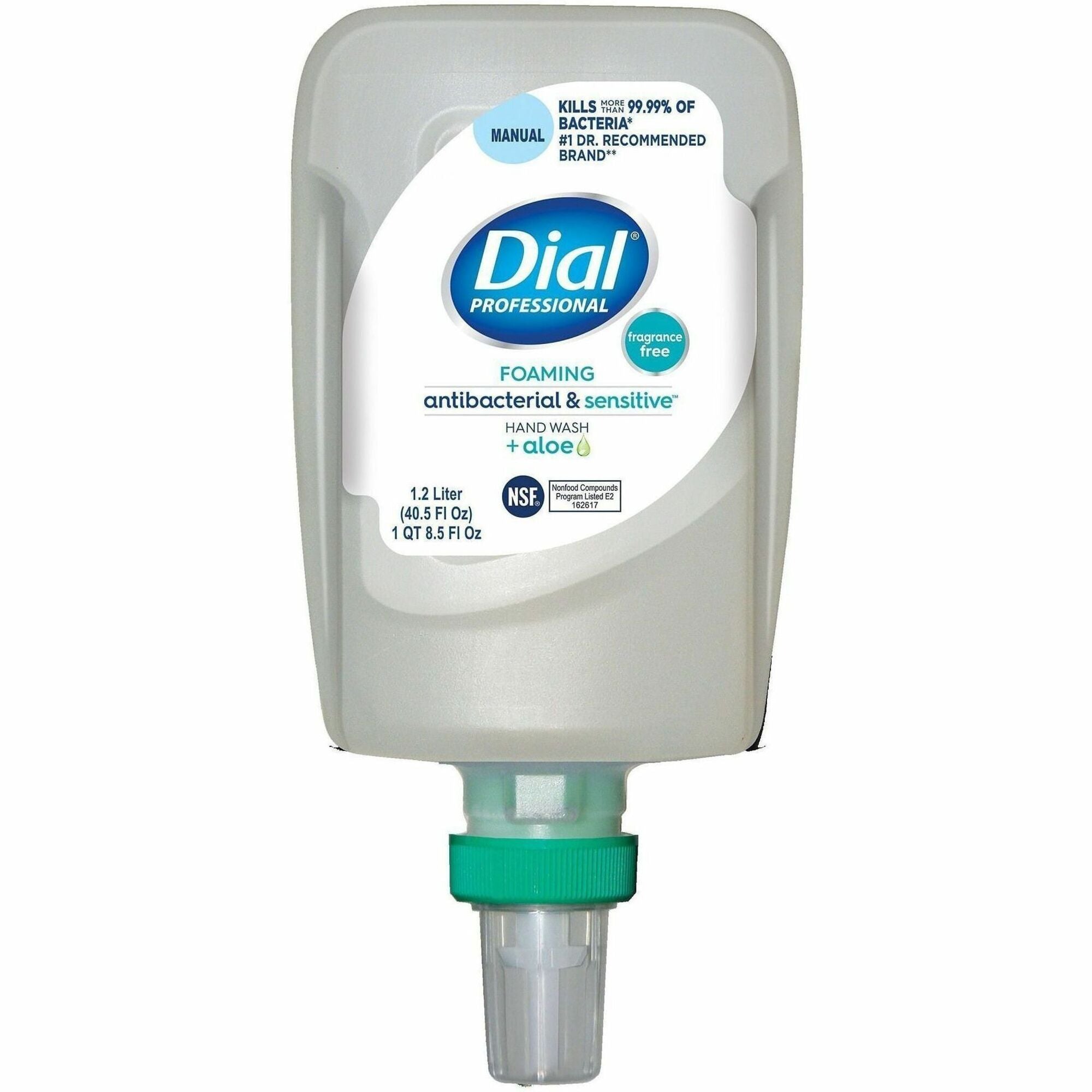 1.27 quart - Bacteria Remover, Odor Remover - Skin, Hand - Antibacterial - Fragrance-free, Dye-free - 3 / Carton