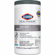 Clorox Healthcare VersaSure Disinfectant Wipes, 5" x 6", Alcohol-Free, Pre-moistened, White, 150 Wipes per Tub, 1 Tub
