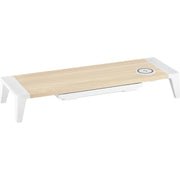 33 lb Load Capacity - 24" Width x 8" Depth - Wood, Wood Grain - Multi