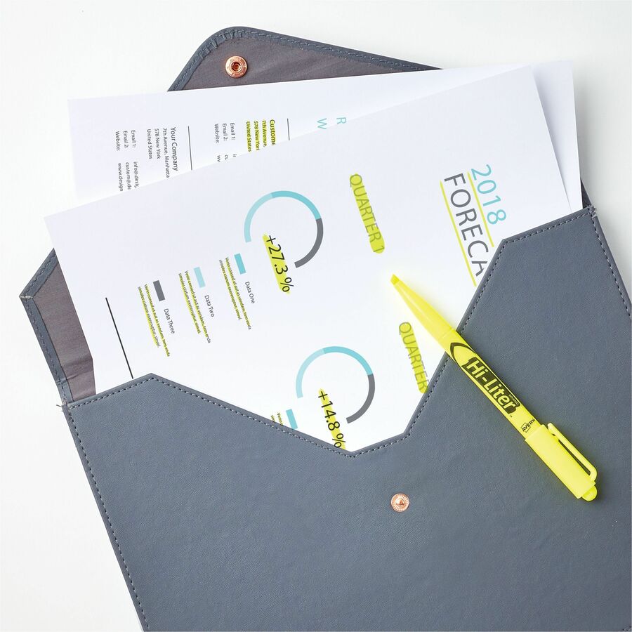 Chisel Marker Point - Fluorescent Yellow Ink - 200 / Carton