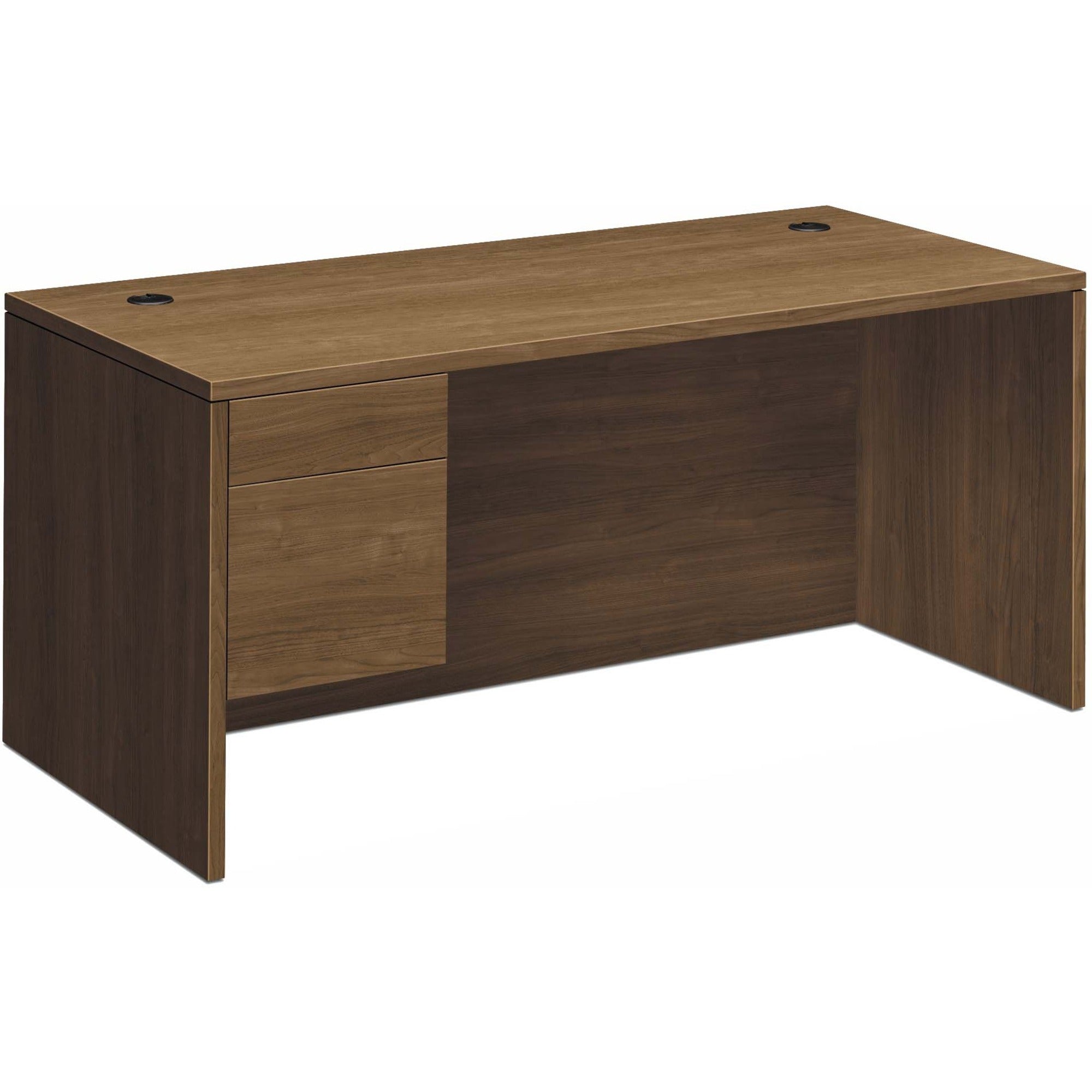 29.5" Height x 66" Width x 30" Depth - Total Drawer(s): 2Left Side - Flat Edge - Finish: Pinnacle, Laminate - 1 Each