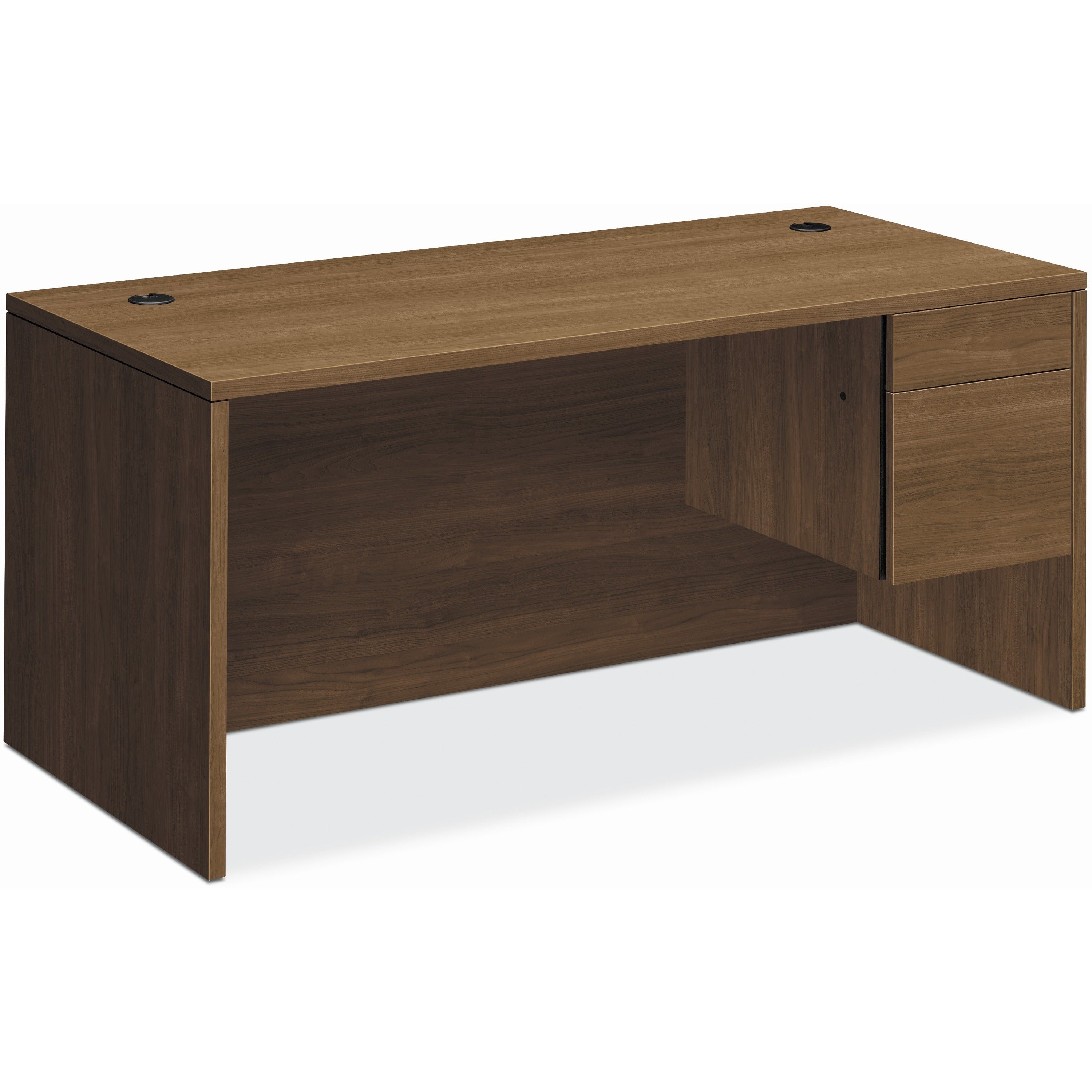 29.5" Height x 66" Width x 30" Depth - Total Drawer(s): 2Right Side - Finish: Pinnacle, Laminate - 1 Each