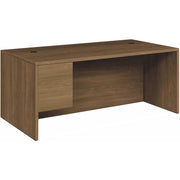HON H10585R Pedestal Desk, Left Pedestal, 2 Drawers, Pinnacle Laminate, 29.5"H x 72"W x 36"D, 1 Each