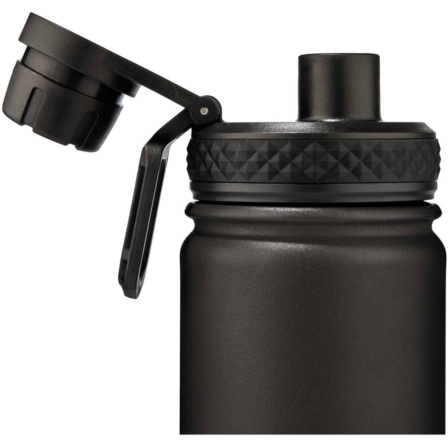 Ergodyne 5152 Insulated Stainless Steel Water Bottle - 25oz / 750ml - 25.36 fl oz - Black - Stainless Steel