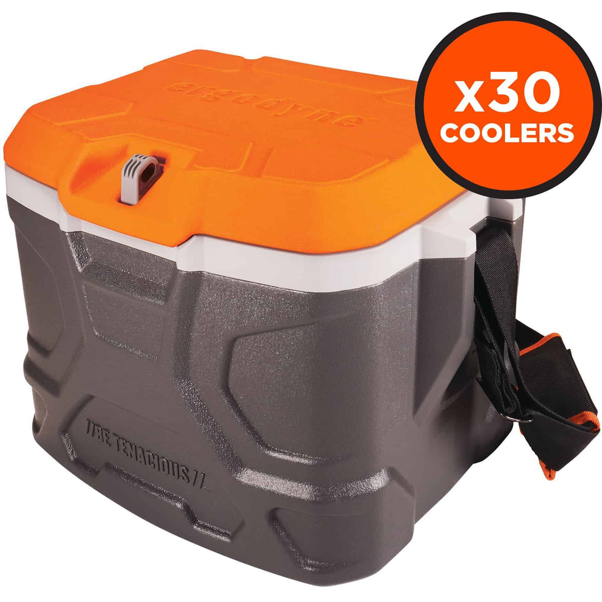4.25 gal - 18 Can Support - Orange, Gray - Fabric