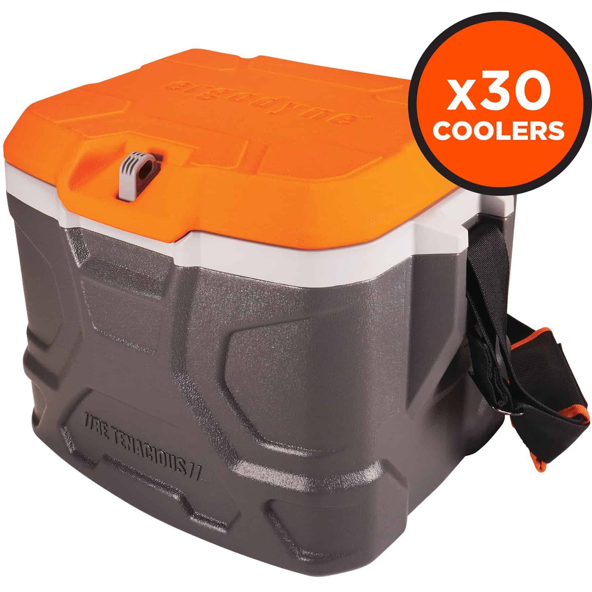 4.25 gal - 18 Can Support - Orange, Gray - Fabric