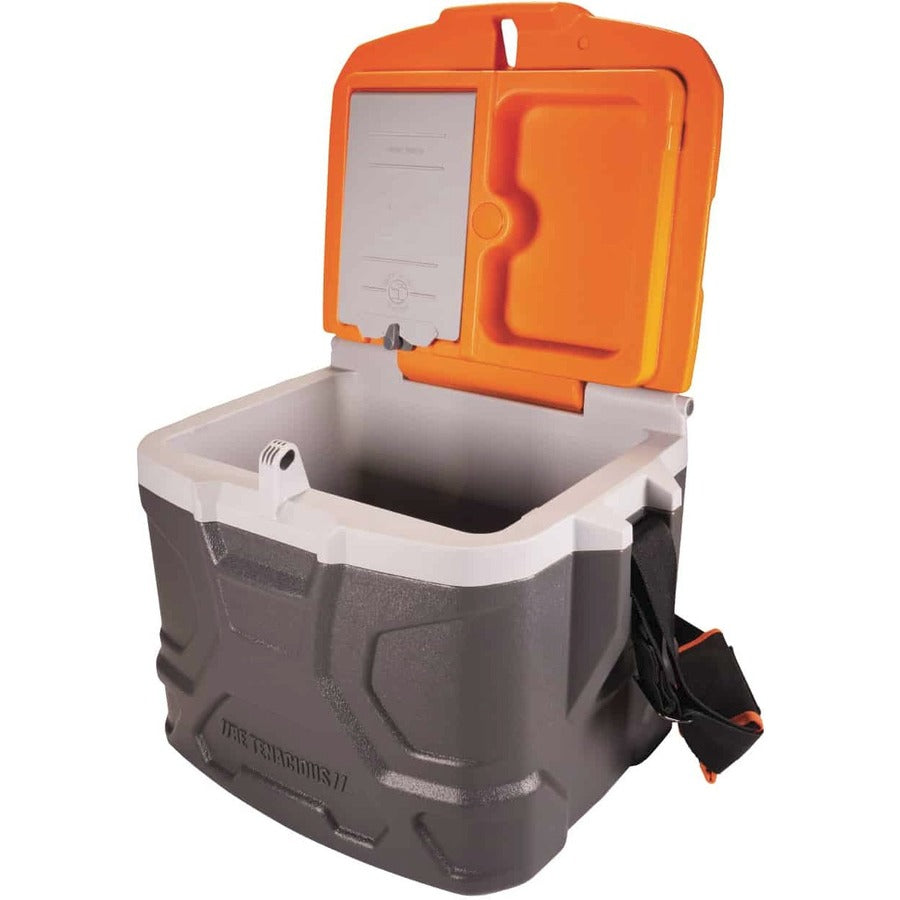 4.25 gal - 18 Can Support - Orange, Gray - Fabric