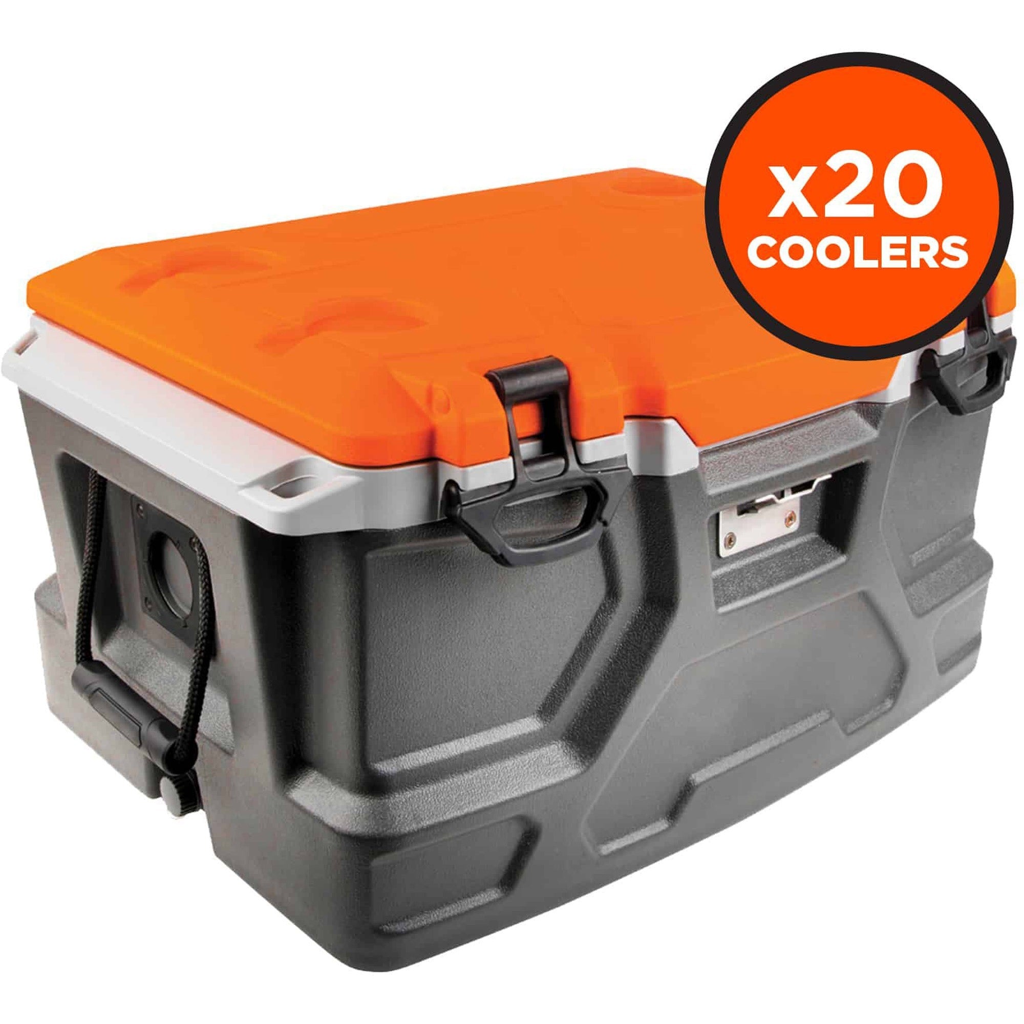 12 gal - 72 Can Support - 40 Bottle Support - Orange, Gray - Stainless Steel, Plastic, Rubber, Nylon