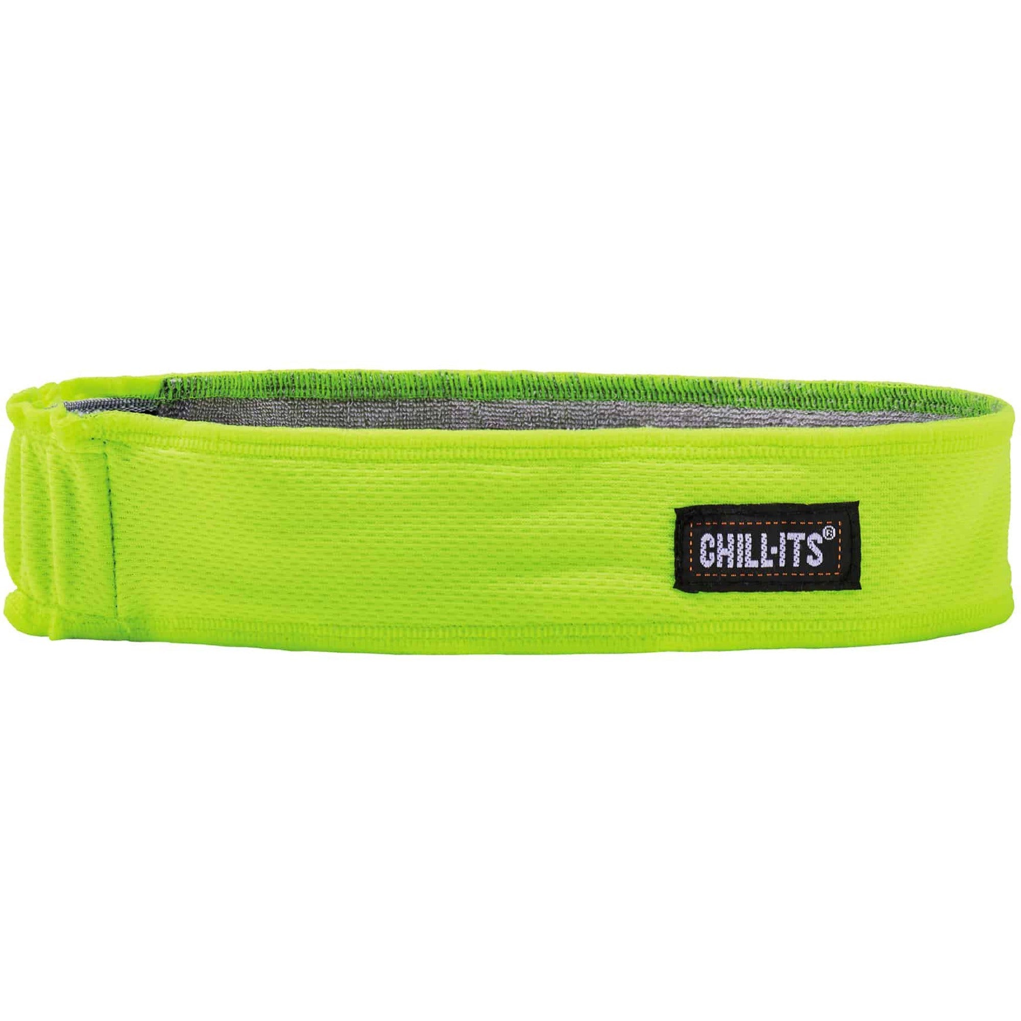 Ergodyne 6605 High-Performance Headband - 2" Height x 0.3" Width x 20" Length - Lime - Cloth, Elastic - 6 / Carton