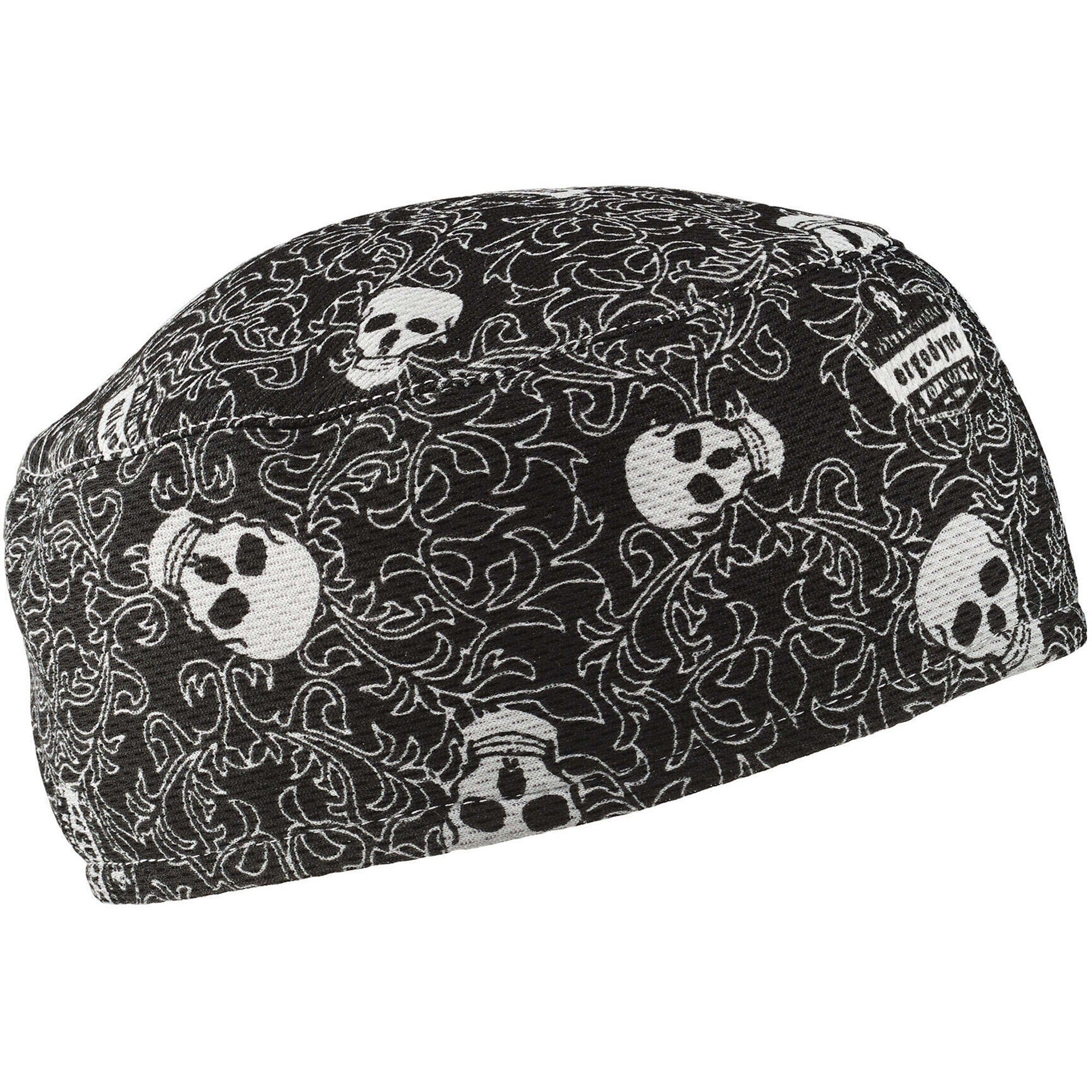 Ergodyne 6630 Skull Cap, Terry Cloth, Fabric and Elastic, Moisture Absorbent, Stretchable, Comfortable, Machine Washable, 6 per Carton