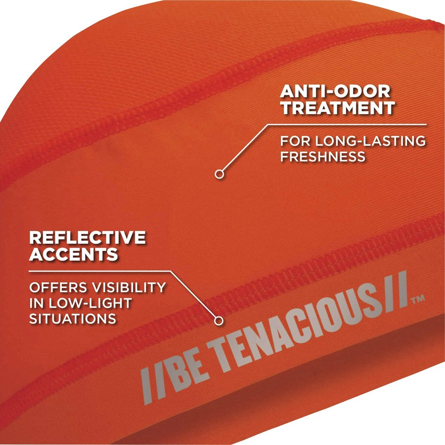 Ergodyne 6632 Cooling Skull Cap - Fabric, Elastic - Orange