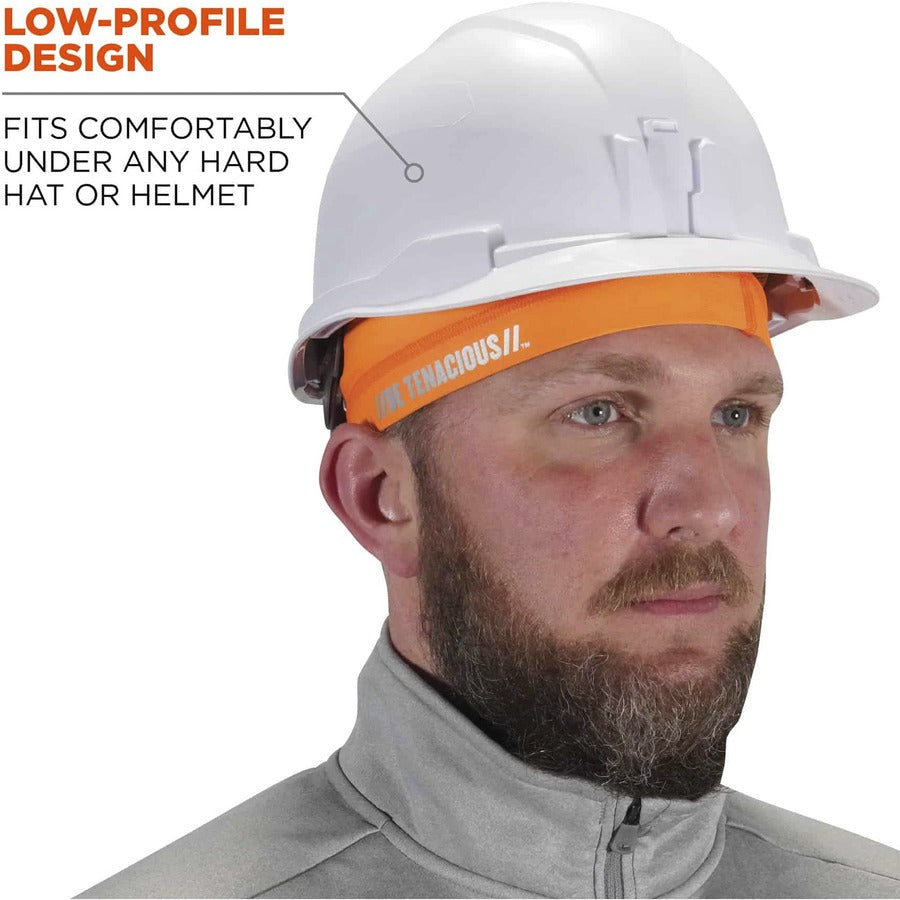 Ergodyne 6632 Cooling Skull Cap - Fabric, Elastic - Orange