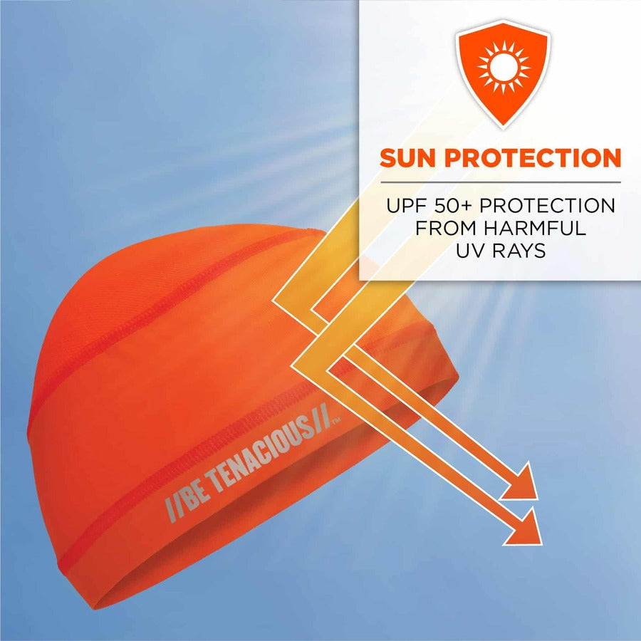Ergodyne 6632 Cooling Skull Cap - Fabric, Elastic - Orange