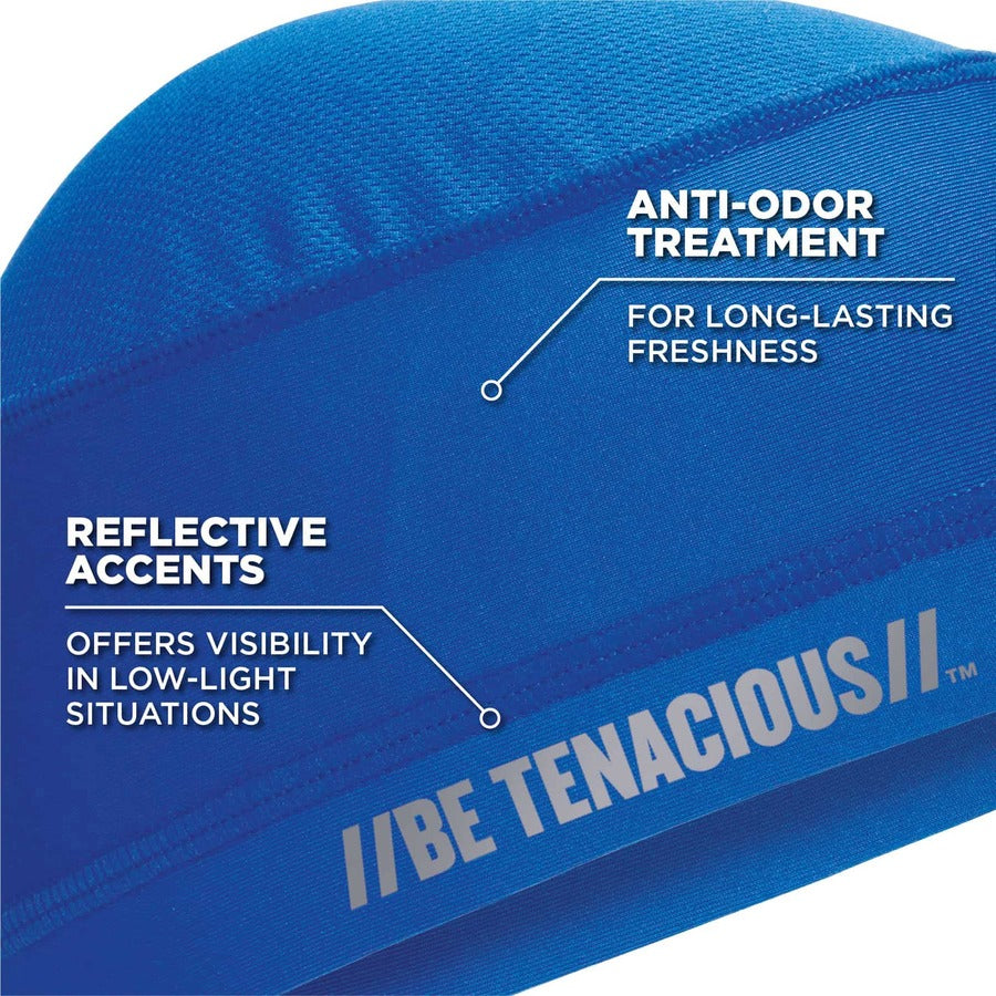 Ergodyne 6632 Cooling Skull Cap - Fabric, Elastic - Blue