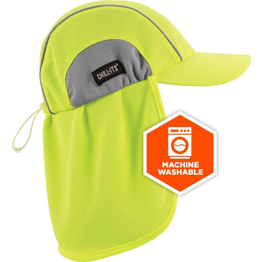 Ergodyne 6650 High-Performance Hat with Neck Shade - Lime