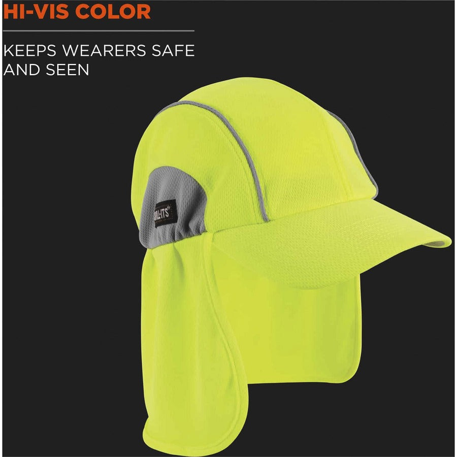 Ergodyne 6650 High-Performance Hat with Neck Shade - Lime