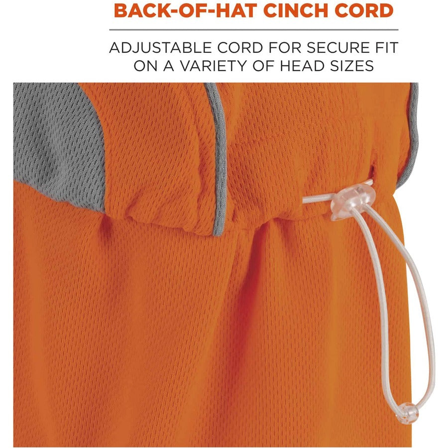 Ergodyne 6650 High-Performance Hat with Neck Shade - Orange