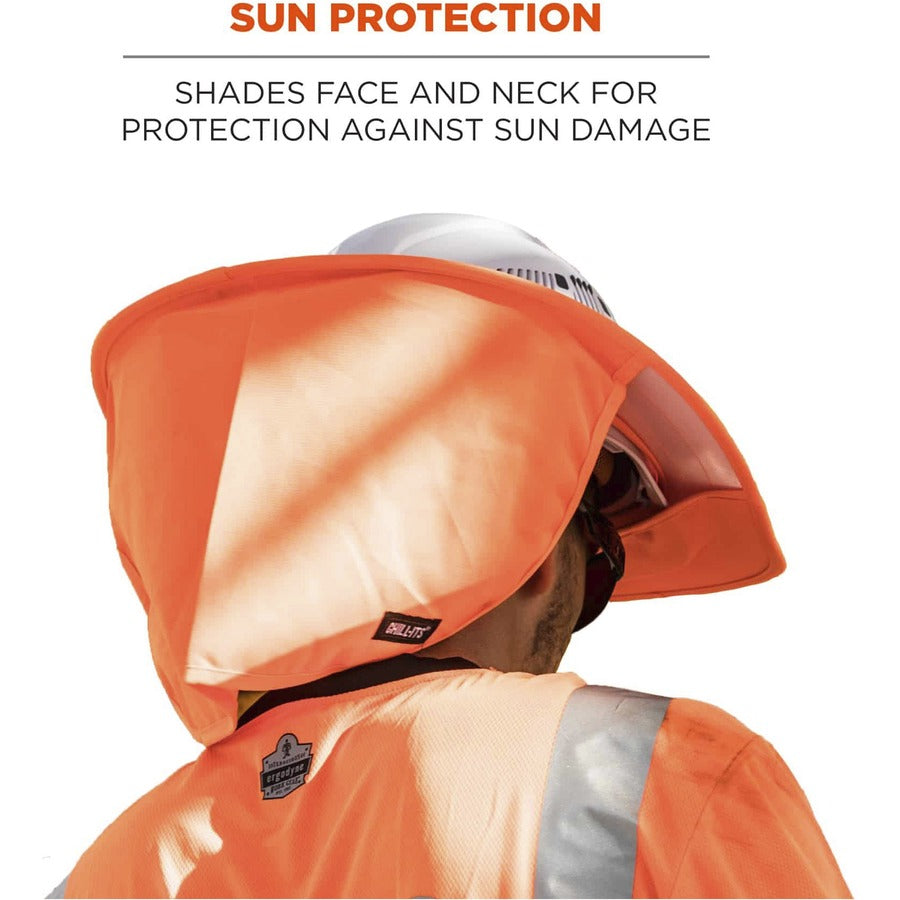 0.4" Width x 14.1" Height x 16.8" Length - Orange - Elastic, Plastic, Polyester - 1 Each