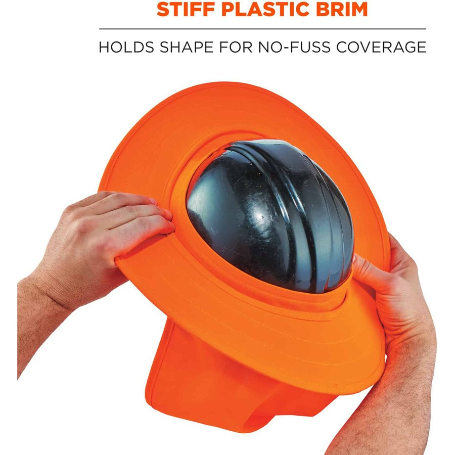 0.4" Width x 14.1" Height x 16.8" Length - Orange - Elastic, Plastic, Polyester - 1 Each
