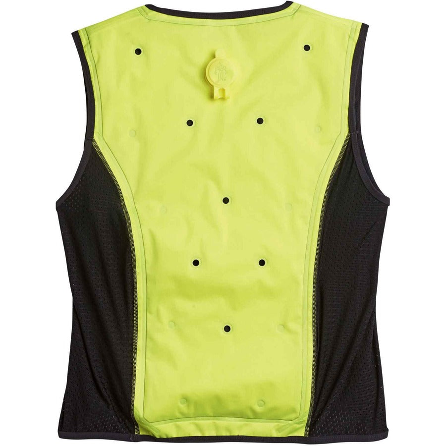 Ergodyne 6685 Premium Dry Evaporative Cooling Vest, Medium, Zipper Closure, Lime, Machine Washable, Lightweight, Durable, Ventilated, Stretchable, Antimicrobial, High Visibility, 1 Each