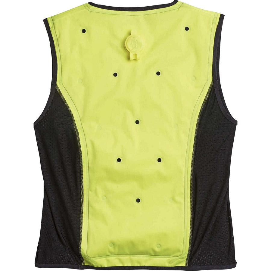 Ergodyne 6685 Premium Dry Evaporative Cooling Vest, 2X-Large, Zipper Closure, Lime, Machine Washable, Lightweight, Durable, Ventilated, Antimicrobial, High Visibility, 1 Each