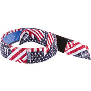 Ergodyne 6705CT Evaporative Cooling Bandana Headband - Stars/Stripes - Polyvinyl Alcohol (PVA)