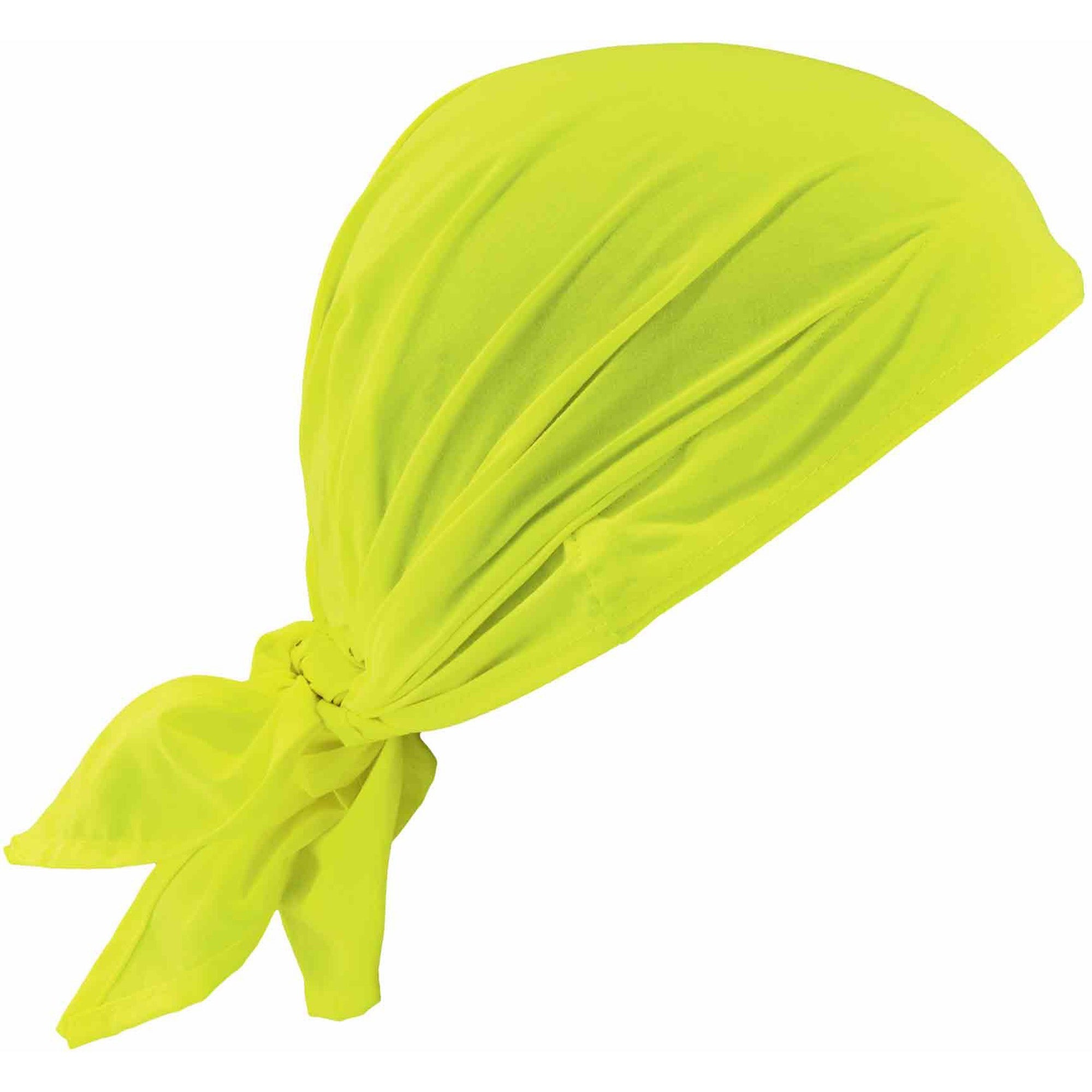 Ergodyne 6710CT Evaporative Cooling Bandana Triangle Hat - Lime - Polyvinyl Alcohol (PVA)