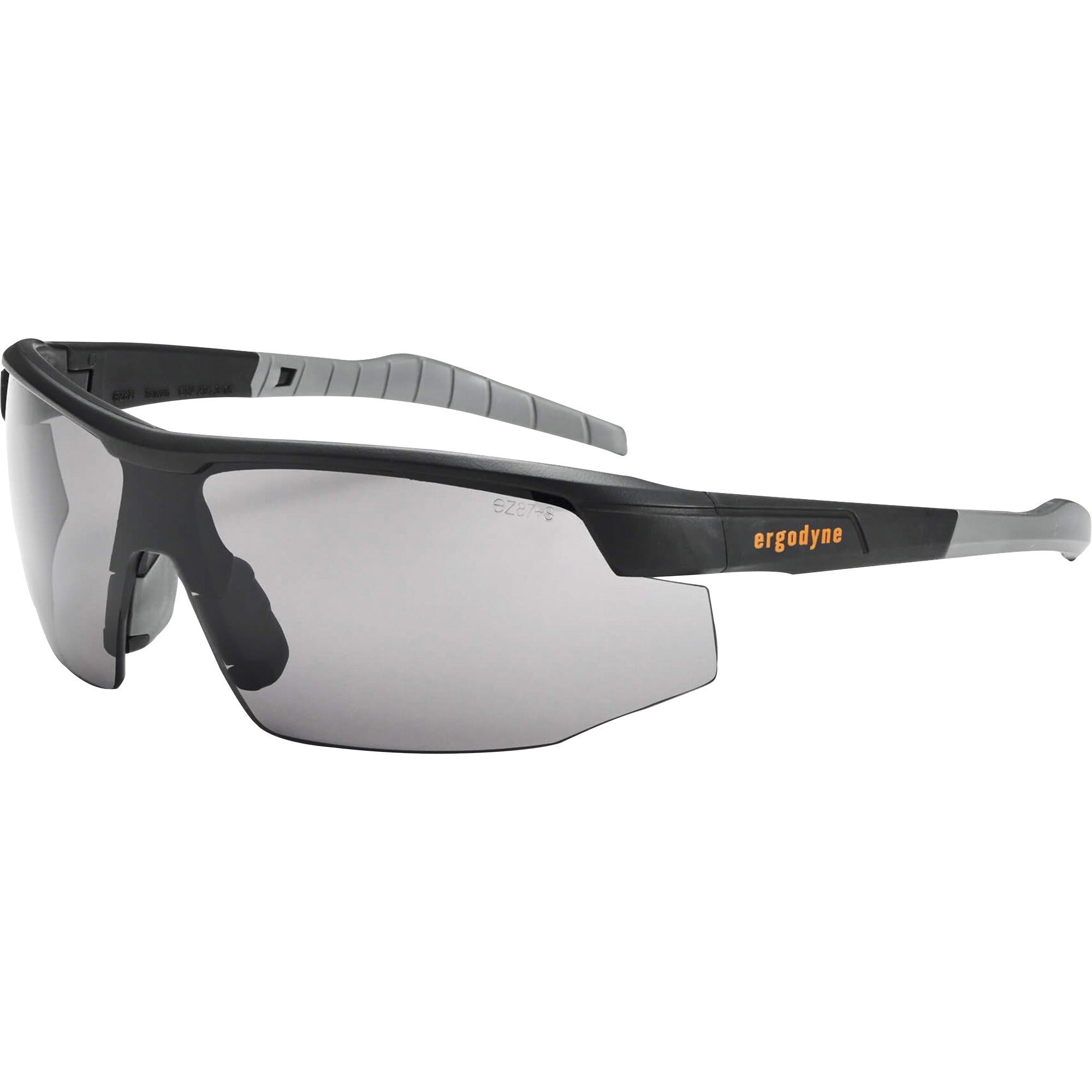 Ergodyne SKOLL Anti-Fog Smoke Lens Matte Safety Glasses, Matte Black, Black